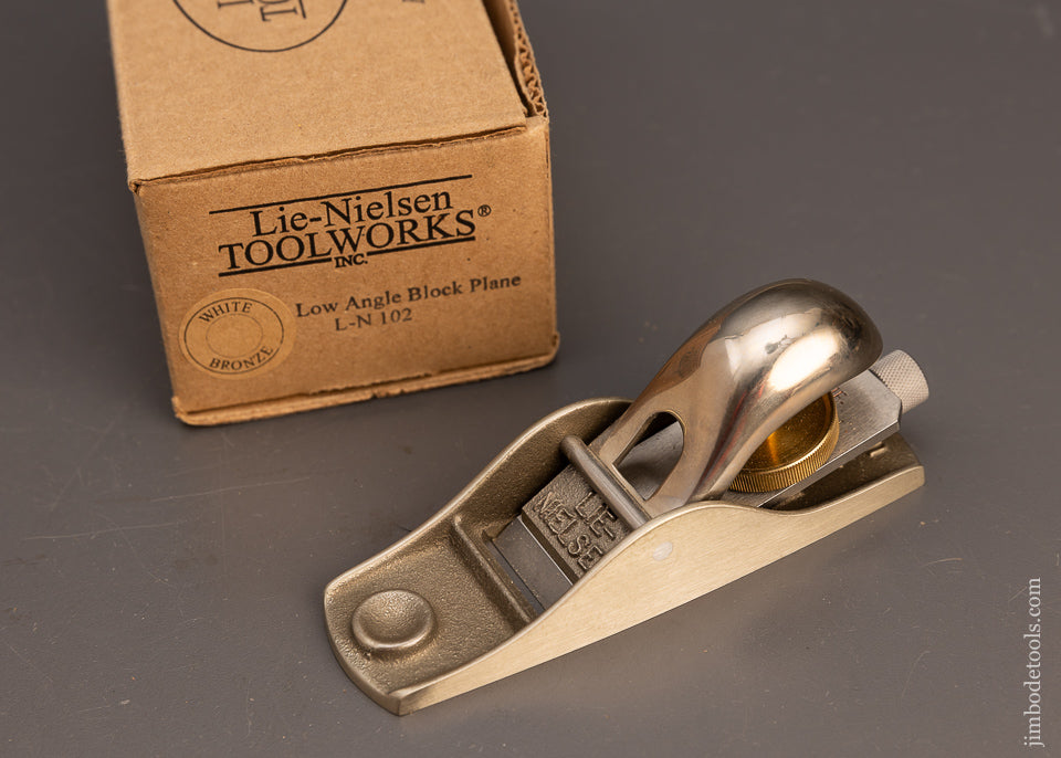 Рубанок 102 белая брона (No. 102 Low Angle Block Plane, White bronze)